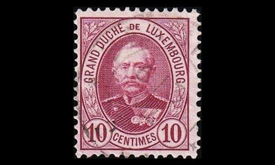 Luxemburg 57B o Suurherttua Adolf 10 C (12½) (1891)