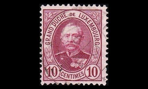 Luxemburg 57B o Suurherttua Adolf 10 C (12½) (1891)