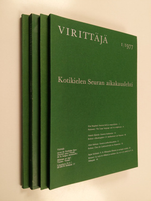 Virittäjä vuosikerta 1977 (nrot 1-4)