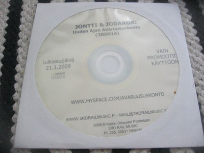 Jontti & Jodarok - Uuden ajan Avaruususkonto (promo cd)