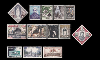 Monaco 590-602 ** Marian ilmestymisen 100. vuosipäivä (195