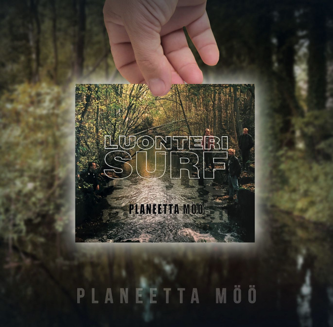 Luonteri Surf Planeetta Möö lp uusi 2026 musta vinyyli