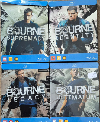 BOURNE STEELBOOK 4 KPL -Blu-Ray