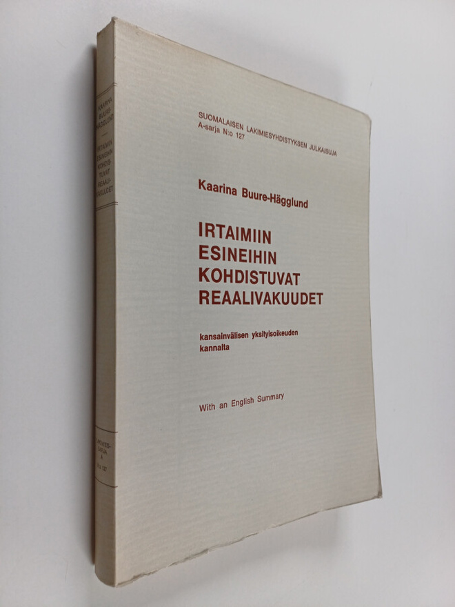 Kaarina Buure-Hägglund : Irtaimiin esineihin kohdistuvat ...
