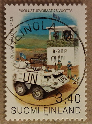 1993 3.40mk Puolustusv: Nappiloisto Heinola 26.4.94 (1071)