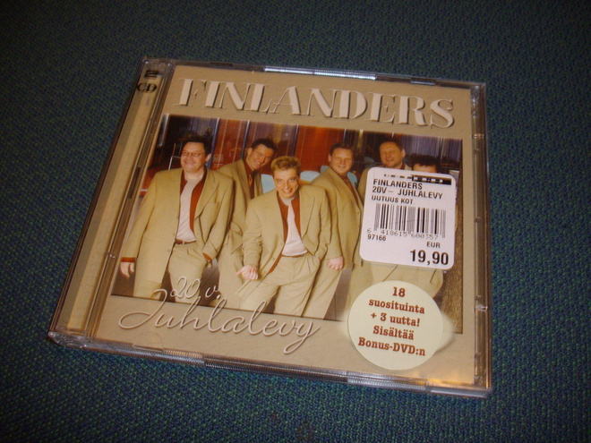 FINLANDERS: 20 v. Juhlalevy  CD + DVD ( Sis.postikulut )