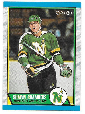 1989-90 OPC #142 Shawn Chambers Minnesota North Stars RC