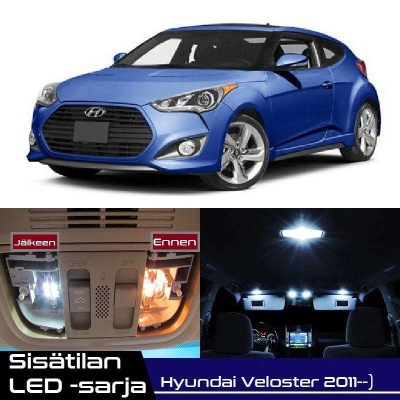 Hyundai Veloster Sisätilan LED-sarja 9-osainen