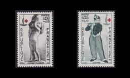 Ranska 1454-5 ** Punainen Risti (1963)
