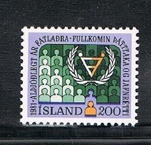Islanti 1981 - Vammaisten vuosi  ++