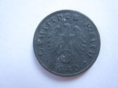Natsi-Saksa 1 Reichspfennig 1943