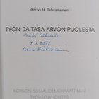 Aarno Tahvanainen : Työn ja tasa-arvon puolesta : Korson ... - pikkukuva 3