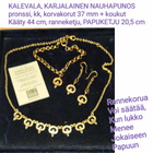 KALEVALA, KARJALAINEN NAUHAPUNOS korvakorut ( muut korut ) - pikkukuva 2