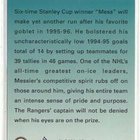 Mark Messier 95-96 Collector's Choice Silver Set C6 - pikkukuva 2