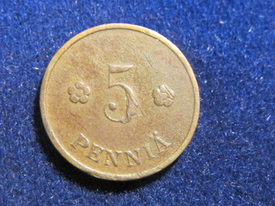 5 penniä 1937