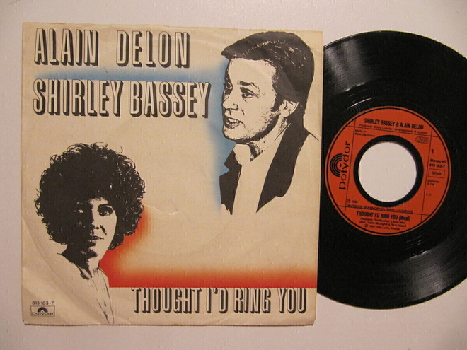Alain Delon & Shirley Bassey Thought I'd Ring You 7" sinkku