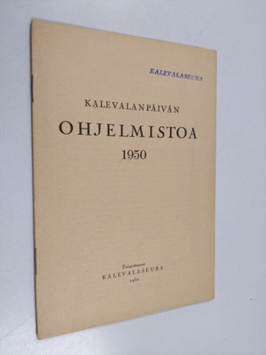 Kalevalan päivän ohjelmistoa 1950