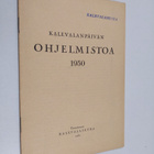 Kalevalan päivän ohjelmistoa 1950 - pikkukuva 1