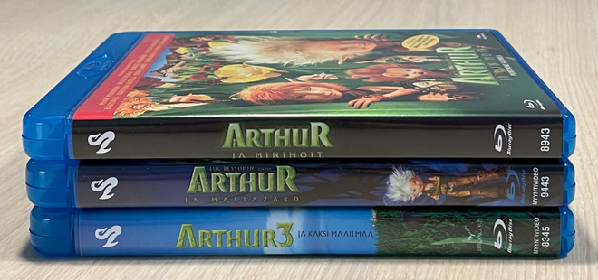 Luc Besson: ARTHUR-trilogia (2006-2010) Blu-ray (UUSI)