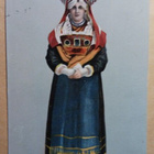 Sippola, morsiuspuku Sippolasta, vanha väripk, p. 1907 - pikkukuva 1