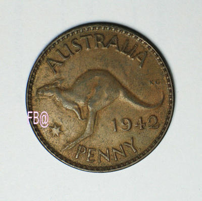 1942 Australia Penny Georg VI