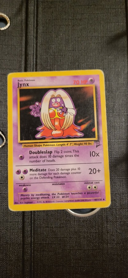 Jynx #45 Base Set 2 Uncommon Pokemon CCG card