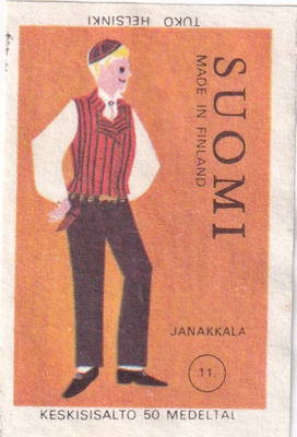Janakkala 11,  Kansallispuku mies    b575