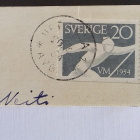 UPPSALA, Geijersgården, värikortti Suomeen 1954 - pikkukuva 3