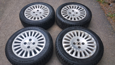Citroen C3 nastarenkaat alumiinivanteilla, 15"