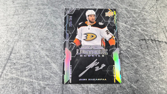 Jani Hakanpää 2020-21 Black Lustrous Rookies Auto