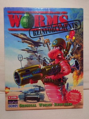 PC big box: Worms Reinforcements + Worms, 1994 (Team 17)