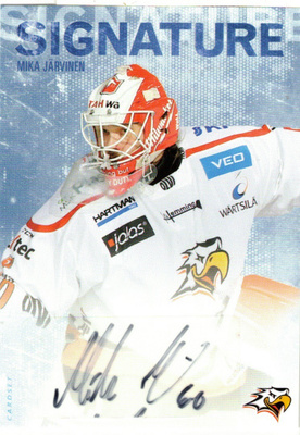 2016-17 Cardset MIKA JÄRVINEN Sport Signature nimmari