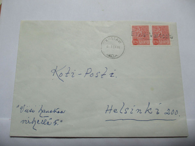 1968 Etelä-Vartsala rivil + Kustavi