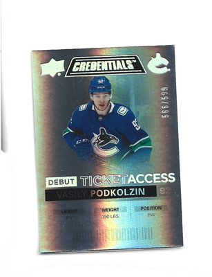 VASILY PODKOLZIN - DEBUT TICKET ACCESS # 142 num 566/599
