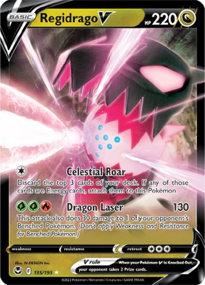 Regidrago V 135/195 - Silver Tempest - NM/M