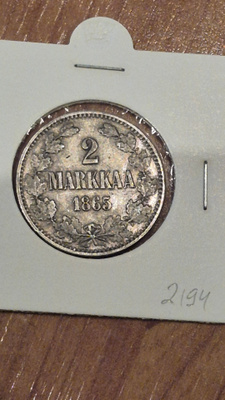 2 markkaa 1865, Suomi