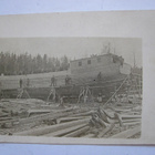 VANHA Kortti Saimaan Kanava Rättijärvi Laiva Rakenteilla1900 - pikkukuva 1