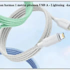 USB A - Lightning iPhone/iPad data/latauskaapeli /1m #29240 - pikkukuva 2
