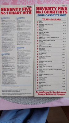 CAS - 75 No. 1 Chart Hits - 4 Casette Box