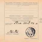 Osoitekortti, vanha v 1931 KAJAANI--MÄNTTÄ, huom POSTIMERKIT - pikkukuva 2