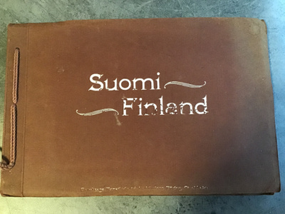Vanha Suomi Finland matkamuisto kuvakansio