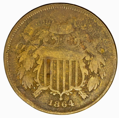 Yhdysvallat 2 Cents 1864
