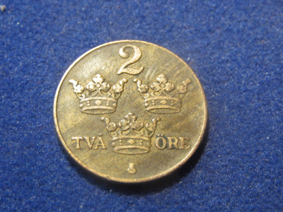 2 öre 1938. Ruotsi-Sweden