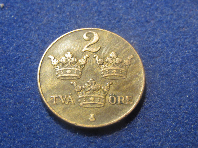 2 öre 1938. Ruotsi-Sweden