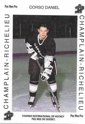 1992 Quebec PeeWee #604 Daniel Corso Champlain ex- Kärpät