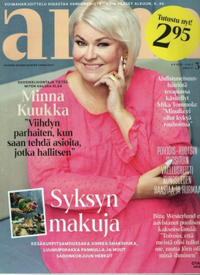 Anna n:o 36 2023 Minna Kuukka. Piia Hiltunen. Bitte Westerlu