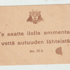 Te saatte ilolla ammenta ....  Jes. 12:3   (T) - pikkukuva 1