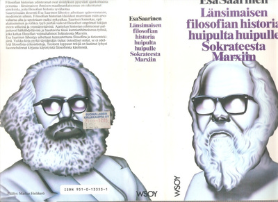 Saarinen: Länsimaisen filosofian historia, WSOY 1985,1.p,K3