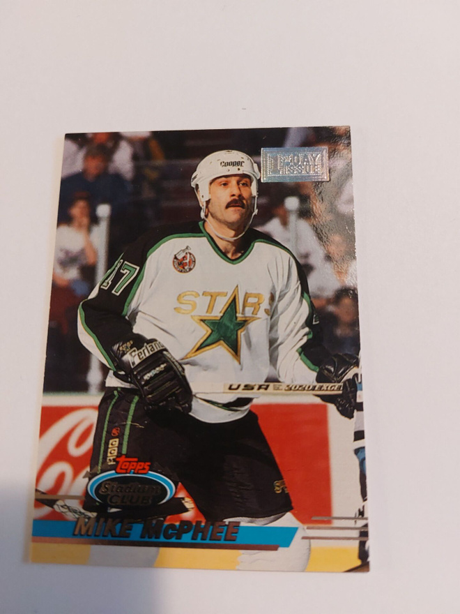 1993-94 Stadium Club First Day Issue #6 Mike McPhee