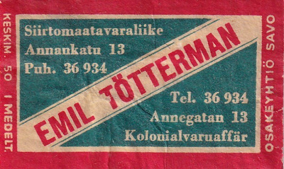 Emil Tötterman , Annankatu 13    b576